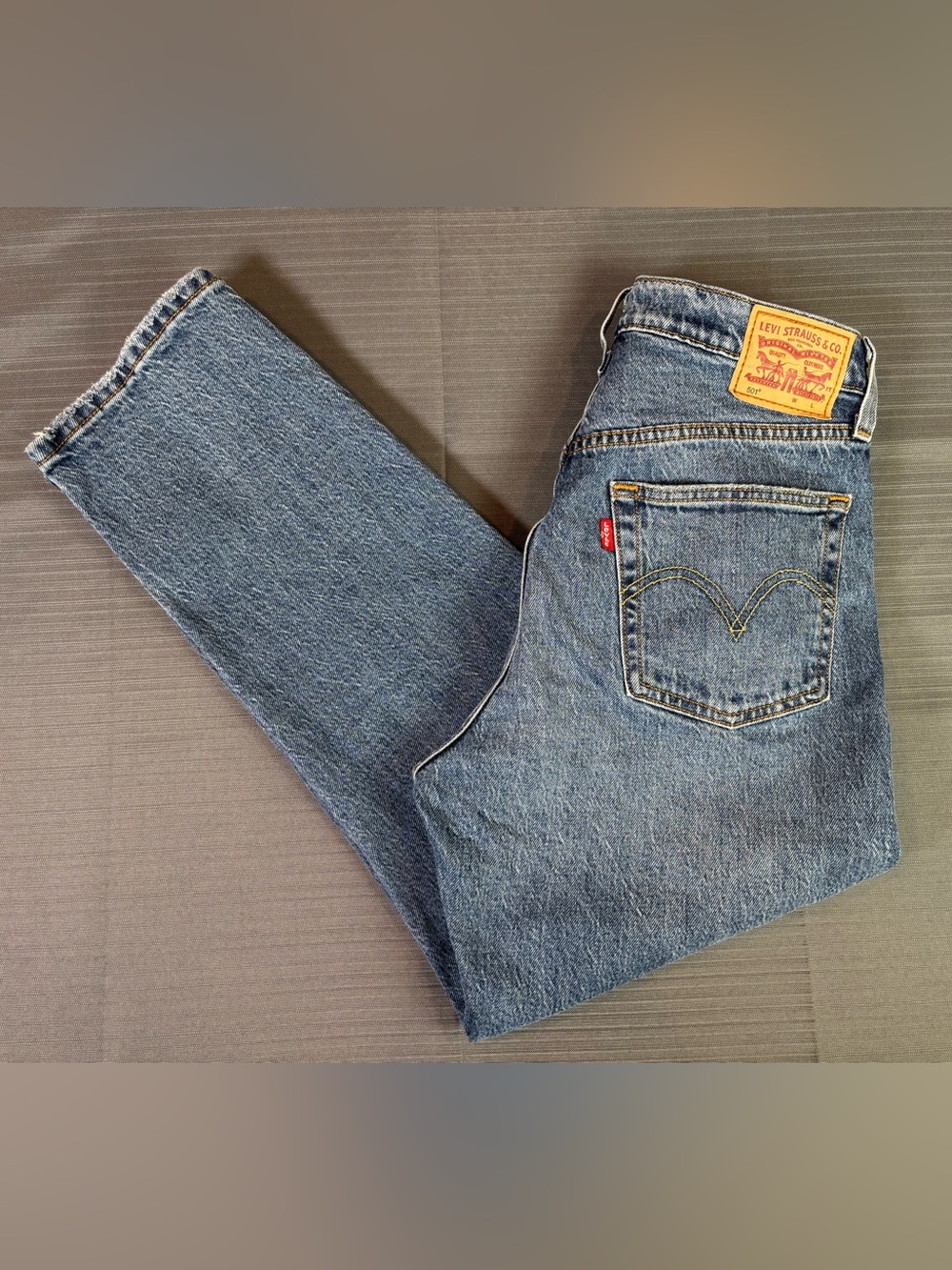 Levi’s 501 Original Fit Jeans Womens W27 L26 Light Wash Straight Leg